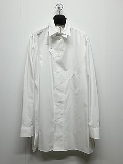 Ground Y�����饦��ɥ磻/100/2 COTTON BROAD FRONT EDGE CURVED SHIRT/WHITE