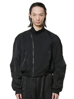 (ͽ����)5��6������ͽ��/JULIUS����ꥦ��/NYLON TWILL BLOUSON2/BLACK
