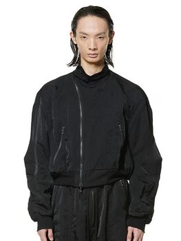 JULIUS����ꥦ��/NYLON TWILL BLOUSON2/BLACK