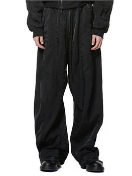 JULIUS����ꥦ��/NYLON TWILL TROUSERS4/BLACK