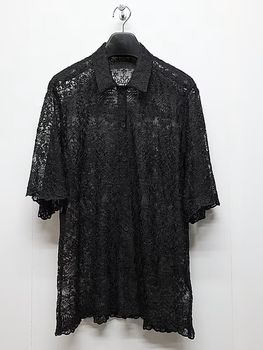 LAD MUSICIAN����å� �ߥ塼�������/TULLE EMBROIDERY LACE SS SH/BLACK