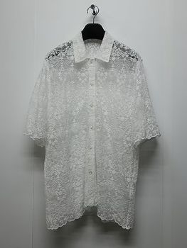 LAD MUSICIAN����å� �ߥ塼�������/TULLE EMBROIDERY LACE SS SH/WHITE