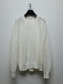 LAD MUSICIAN����å� �ߥ塼�������/FLOWER MESH PULLOVER/WHITE