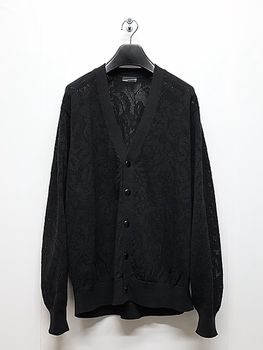 LAD MUSICIAN����å� �ߥ塼�������/FLOWER MESH CARDIGAN/BLACK