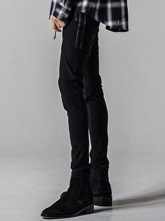 (ͽʡ34ͽ/39TH RESOUND CLOTHINGꥵɥ/SUPER TIGHT TAPERD Johnson LINE NYLON PT/BKLBK