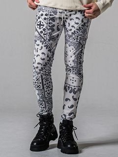 (ͽʡ34ͽ/39TH RESOUND CLOTHINGꥵɥ/SUPER TIGHT TAPERD Johnson LINE PT/BANDANAWH