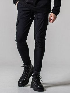(ͽʡ34ͽ/39TH RESOUND CLOTHINGꥵɥ/TIGHT TAPERD Darrell cargo PT/BLACK