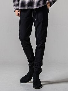 (ͽʡ34ͽ/39TH RESOUND CLOTHINGꥵɥ/TIGHT TAPERD Darrell cargo PT/BKLBK