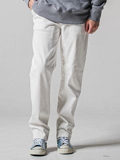 (ͽʡ23ͽ/39TH RESOUND CLOTHINGꥵɥ/SEMIWAIDE DENIM JERSEY WIDE PT/WHITE