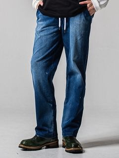 (ͽʡ23ͽ/39TH RESOUND CLOTHINGꥵɥ/SEMIWAIDE DENIM JERSEY WIDE PT/DIND