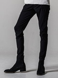 (ͽʡ34ͽ/39TH RESOUND CLOTHINGꥵɥ/TIGHT TAPERD CHRIS EASY TUCK PANTS/BLACK