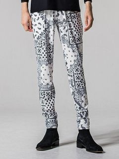 (ͽʡ34ͽ/39TH RESOUND CLOTHINGꥵɥ/TIGHT TAPERD CHRIS EASY TUCK PANTS/BANDANAWH