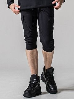 (ͽʡ45ͽ/39TH RESOUND CLOTHINGꥵɥ/TIGHT FIT cargo cropped PT/BLACK
