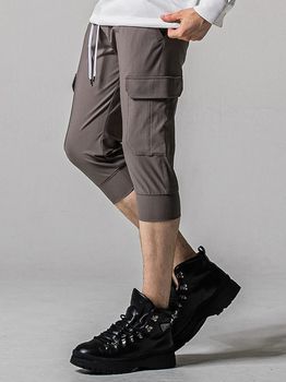 RESOUND CLOTHING���ꥵ����ɥ���������/TIGHT FIT cargo cropped PT/GREY