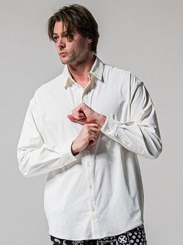 RESOUND CLOTHING���ꥵ����ɥ���������/NYLON jack shirts/WHITE