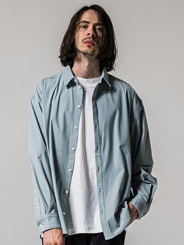 RESOUND CLOTHING���ꥵ����ɥ���������/NYLON jack shirts/AQUA