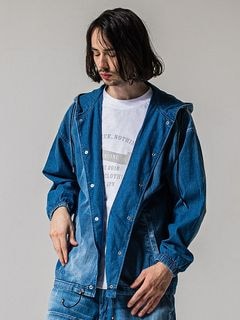 (ͽʡ23ͽ/39TH RESOUND CLOTHINGꥵɥ/LOOSE FIT coach hoodie/INDIGO