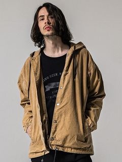 (ͽʡ34ͽ/39TH RESOUND CLOTHINGꥵɥ/LOOSE FIT coach hoodie/BROWN