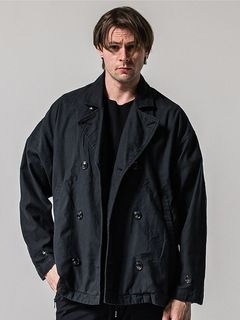 (ͽʡ23ͽ/39TH RESOUND CLOTHINGꥵɥ/LOOSE FIT MV OVER PCOAT/BLACK