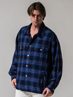 (ͽʡ23ͽ/39TH RESOUND CLOTHINGꥵɥ/50S check JK/BLUE