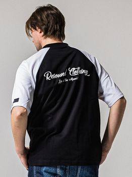 RESOUND CLOTHING���ꥵ����ɥ���������/BACK RC raglan OVER TEE/BKWH