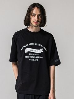(ͽʡ45ͽ/39TH RESOUND CLOTHINGꥵɥ/college raglan OVER TEE/BLACK