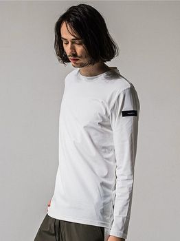 RESOUND CLOTHING���ꥵ����ɥ���������/LOOSE FIT nylon longsleave Tee/WHITE