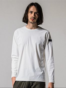 RESOUND CLOTHING���ꥵ����ɥ���������/LOOSE FIT nylon longsleave Tee/WHITE.