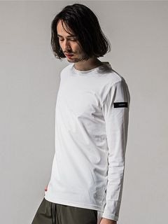 (ͽʡ34ͽ/39TH RESOUND CLOTHINGꥵɥ/LOOSE FIT nylon longsleave Tee/WHITE