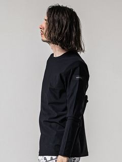 (ͽʡ34ͽ/39TH RESOUND CLOTHINGꥵɥ/LOOSE FIT nylon longsleave Tee/BLACK
