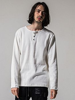 RESOUND CLOTHING���ꥵ����ɥ���������/WAFFLE HENRY/WHITE.