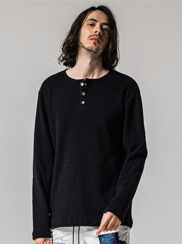 RESOUND CLOTHING���ꥵ����ɥ���������/WAFFLE HENRY/BLACK