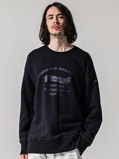 (ͽʡ12ͽ/39TH RESOUND CLOTHINGꥵɥ/HF URAKE college drop trainer/BLACK