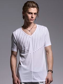 (ͽ���ʡ�3��4������ͽ��/kiryuyrik������奦����奦/BEATENJIKU Cut Frill-T/White