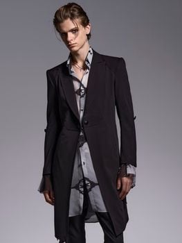 kiryuyrik������奦����奦/T/R Gabardine Goth Flare Jacket/Black