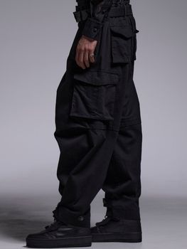 kiryuyrik������奦����奦/Denim Cargo Pants/Black