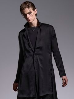 (ͽʡ45ͽ/kiryuyrik奦奦/Vintage Stain Flare Shirts Jacket/Black