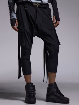 kiryuyrik������奦����奦/High Tension Jersey 3/4 Saruel Pants/Black
