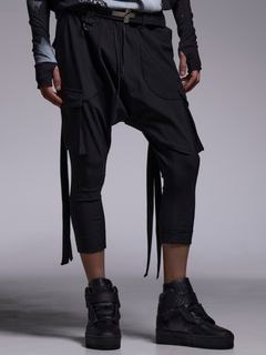 (ͽ���ʡ�4��5������ͽ��/kiryuyrik������奦����奦/High Tension Jersey 3/4 Saruel Pants/Black