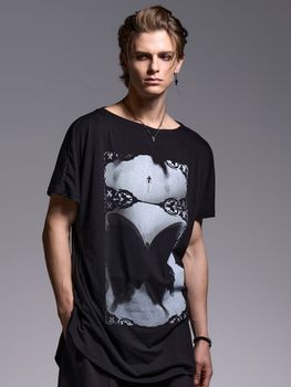 kiryuyrik������奦����奦/BEATENJIKU French Sleeve-T/Black