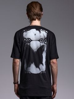 (ͽ���ʡ�4��5������ͽ��/kiryuyrik������奦����奦/BEATENJIKU KIMONO Sleeve-T/Black