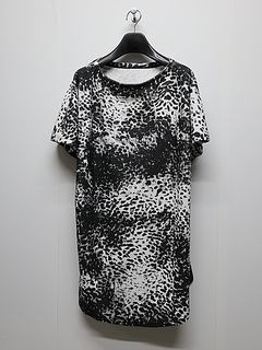 (ͽ���ʡ�5��6������ͽ��/kiryuyrik������奦����奦/Leopard Pile Jersey French Sleeve-T/Black&Gray