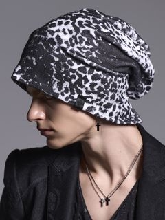 (ͽ���ʡ�5��6������ͽ��/kiryuyrik������奦����奦/Leopard Pile Jersey Cap/Black&Gray