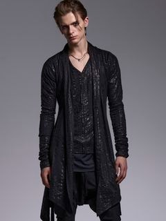 (ͽ���ʡ�5��6������ͽ��/kiryuyrik������奦����奦/HAKU-BEATENJIKU Dolman Flare Cardigan/Black