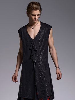kiryuyrik������奦����奦/HAKU-BEATENJIKU Flare Long Tank Top/Black