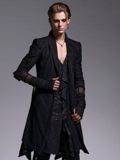 (ͽ���ʡ�6��7������ͽ��/kiryuyrik������奦����奦/CROSS-Lace Flare Jacket/Black