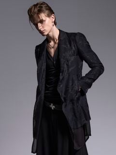 (ͽʡ78ͽ/kiryuyrik奦奦/Sahadow Butterfly Opal Layered Jacket/Black