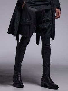 (ͽ���ʡ�7��8������ͽ��/kiryuyrik������奦����奦/Coating High Tension Jersey Saruel Pants/Black