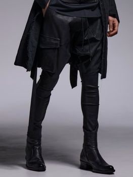 (ͽ���ʡ�7��8������ͽ��/kiryuyrik������奦����奦/Coating High Tension Jersey Saruel Pants/Black