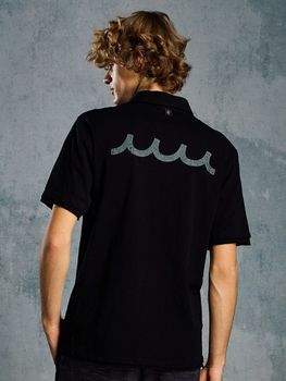 (ͽ���ʡ�5��6������ͽ��/wjk�����֥른��������/muta ����ܥ졼����� cut-off polo S/S(printed)/deep black